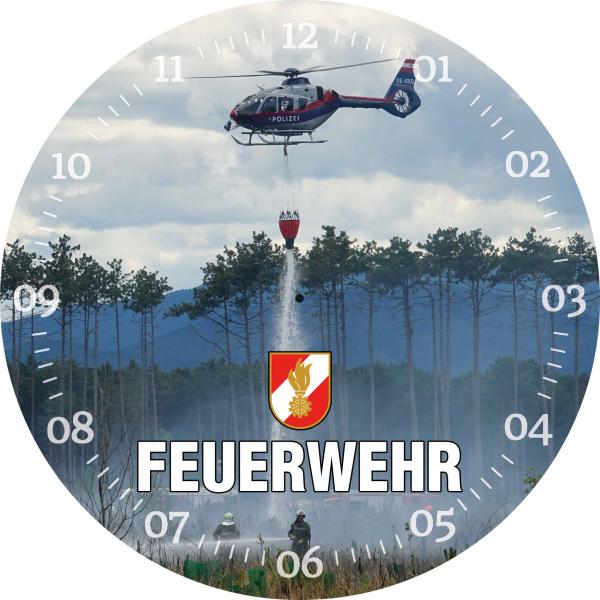 Glasuhr FEUERWEHR 29cm - FW21